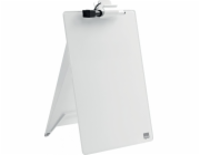 Flipchart Nobo NOBO STOLNÍ DESKA SMAMAZATELNÉ SKLO VERTIKÁLNÍ BÍLÁ 216X297 STOLNÍ FLIPCHART