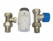 SCHLOSSER Sada přímého připojení + bílá termostatická hlavice - 602200010