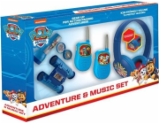 Dobrodružná sada Ekids Paw Patrol 5v1: baterka, kompas, dalekohled, vysílačka, sluchátka PW-V302