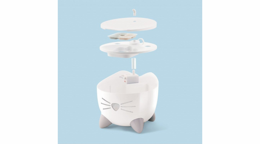 Fontána Catit Pixi, fontána pro kočky, bílá, 2,5l, 22x22x19,5 cm
