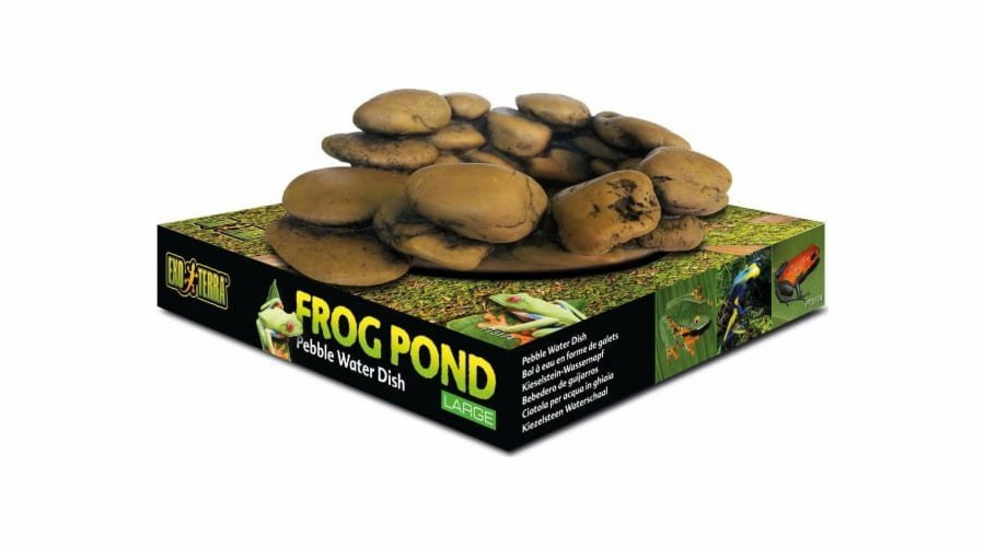 Exo Terra Frog Pond, žabí miska, tvar kamene, L, 17 x 13,5 x 6 cm/ 110 ml