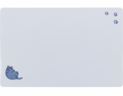 Trixie podložka do misky, pro kočky, šedá, 44x28 cm, s potiskem kočky a tlapky