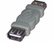 USB adaptér Logo konektor, USB A (2.0) F-USB A (2.0) F, 0, šedý, Logo - 68041