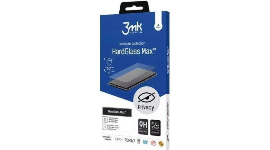 3MK Tvrzené sklo 3MK HardGlass Max Privacy Apple iPhone 14/13/13 Pro černý