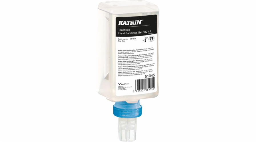 Katrin Katrin - Dezinfekční gel na ruce, vložka dávkovače - 500 ml