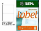 Mondi ŠTÍTKY A4 IGEPA 210 X 148 MM BÍLÁ (100)