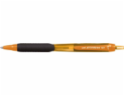 Uni Mitsubishi Pencil SXN-101C UNI kuličkové pero, oranžové pouzdro, modrá náplň - 4902778179710