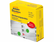 Avery Zweckform Značkovací kroužky v dávkovači Avery Zweckform, 800 ks/role, O10 mm, zelená, ZELENÁ