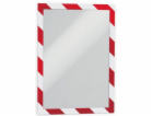 Odolný samolepicí rámeček DURAFRAME SECURITY červeno-bílý...