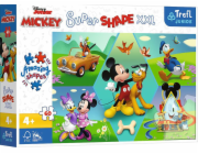 Trefl Puzzle 60 dílků Super Shape XXL S Mickeym je vždy zábava