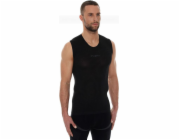 Brubeck Pánské triko bez rukávů se základní vrstvou, grafit, velikost L (SL10100)