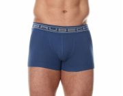 Pánské krátké boxerky Brubeck Comfort Cotton, modré, velikost XL (BX10050A)