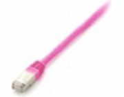 Equip Patchcord, Cat.6, S/FTP růžový, 3m (605582)