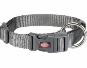 Obojek Trixie Premium, grafit, velikosti M–L: 35–55 cm/20 mm