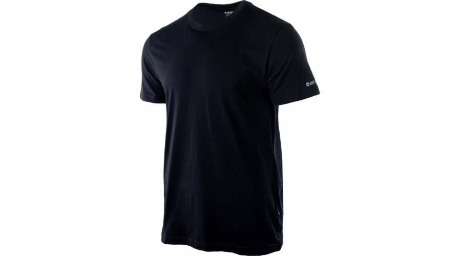 HI-TEC Plain Black pánské tričko, XXL