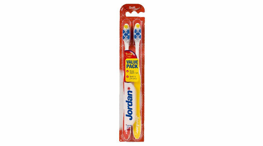 Jordan Total Clean zubní kartáček měkký 1 balení - 2 kusy - 1256140320