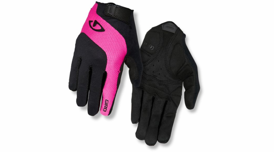Cyklistické rukavice GIRO Tessa Gel LF černé zářivě růžové velikost S (GR-7085722)