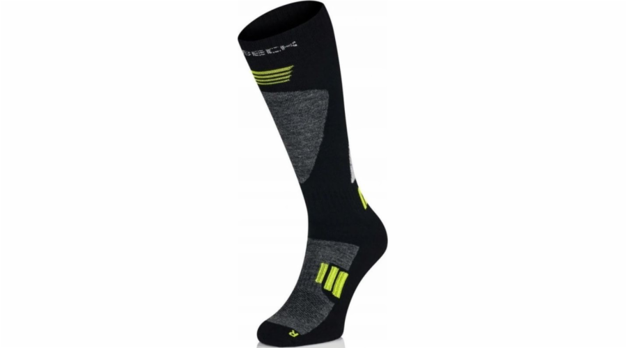 Brubeck BSK001/M Pánské ponožky Ski Force černá/zelená XL/45-47