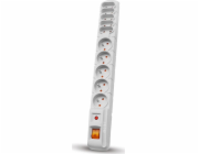 Acar S10 přepěťová ochrana napájecí lišta 10 zásuvek 5 m šedá (W0133)