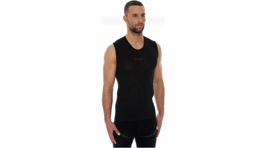 Brubeck pánské triko bez rukávů se základní vrstvou, černé, velikost XL (SL10100)