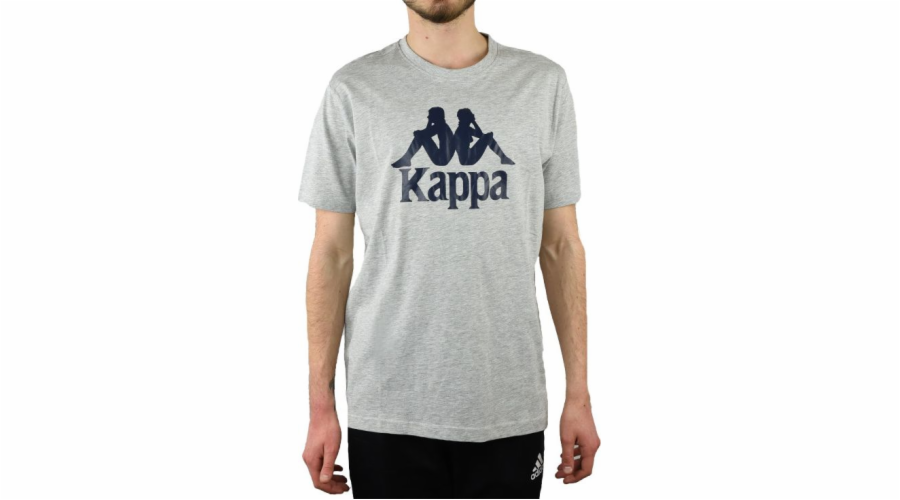 Pánské tričko Kappa Caspar, šedé, velikost M (303910-15-4101M)