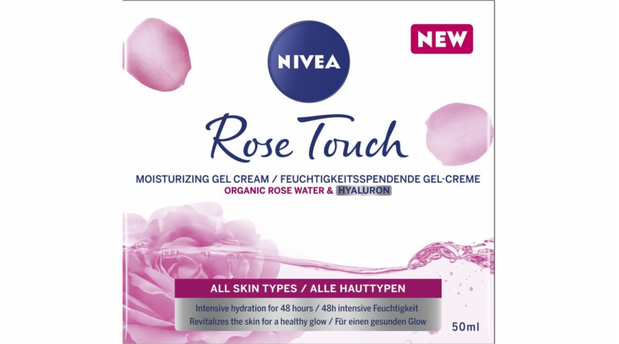 Nivea Rose Touch hydratační krém-gel na obličej 50 ml