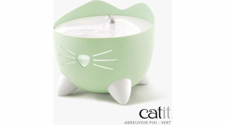 Fontána Catit Pixi, fontána pro kočky, mátově zelená, 2,5l, 22x22x19,5 cm