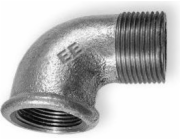 Odlewnia Zawiercie Koleno matice-šroub 90° A4 3 černé