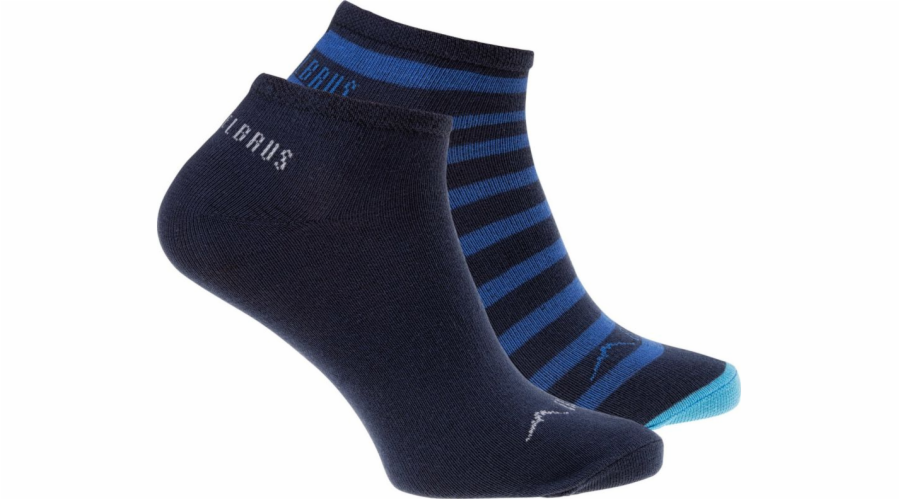 Elbrus Pánské ponožky 2 balení Elbrus Elaris pack tmavě modrá a modrá vel. 39-42