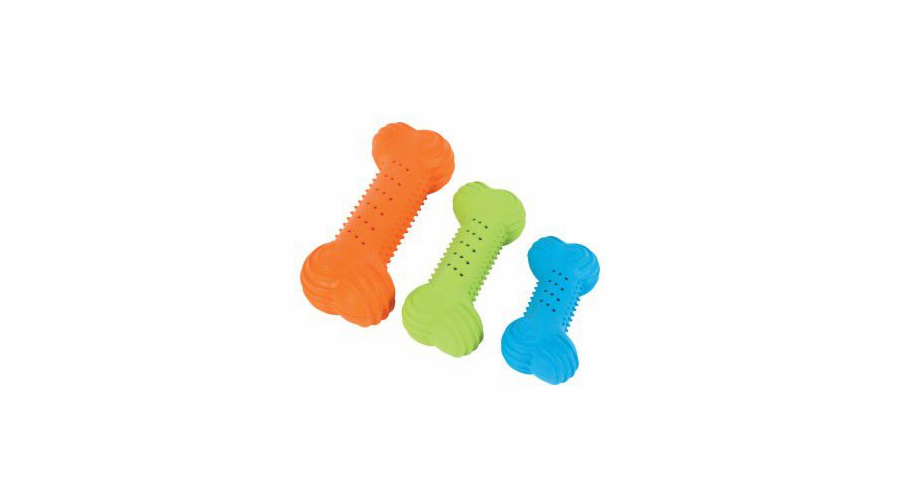 Gumová hračka Zolux, křupavá kost, 10 cm, různé barvy