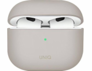 Uniq UNIQ Lino Apple AirPods 3 silikonové pouzdro béžové/béžové