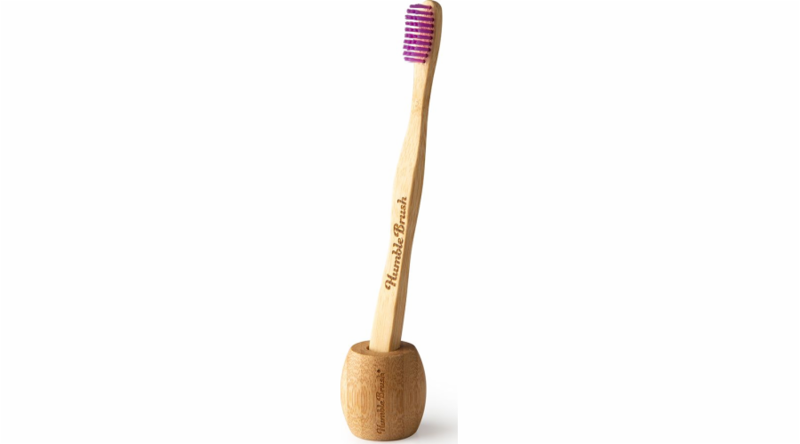 Humble Brush Ekologický bambusový stojan na manuální zubní kartáček vyrobený z bambusového dřeva