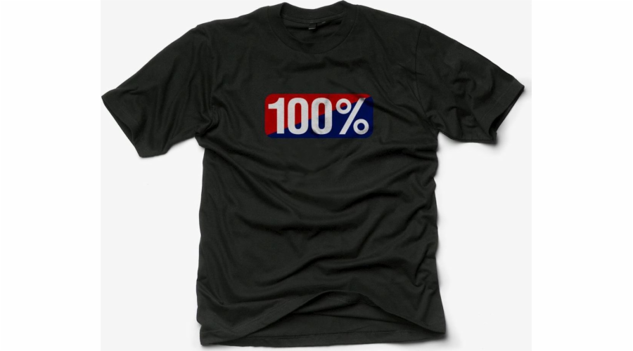100% klasické černé pánské tričko, velikost XL