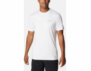 Pánské tričko Columbia Tech Trail Graphic White Heather, velikost XL