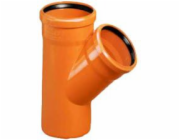 Magnaplast 45° T-kus pro vnější kanalizaci KGFA 110mm (20300)