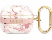 GUESS Guess GUA3HCHMAP kryt AirPods 3 růžový/růžový Marble Strap Collection