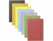 Donau Složka s gumičkou DONAU, karton, A4, 400g/m2, 3-násobný, kostkovaný mix barev () - 5901498005216