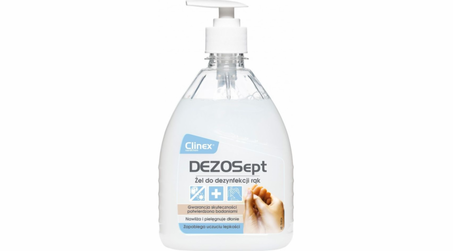 Clinex Dezosept dezinfekční gel na ruce 500ml, virucidní