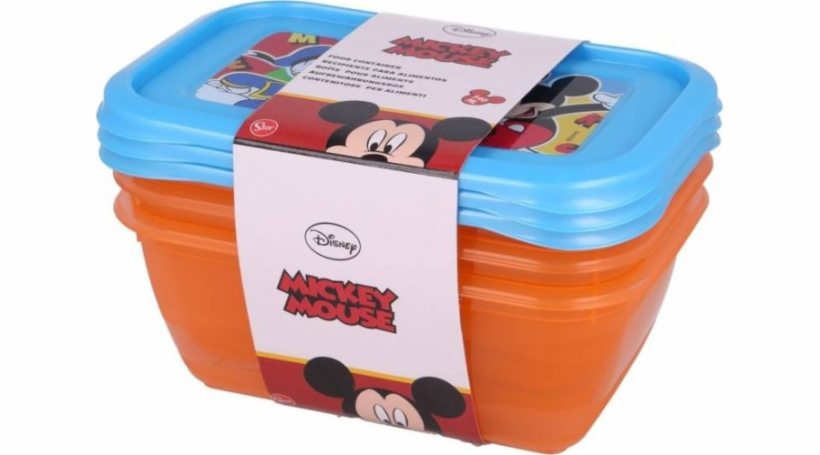 Mickey Mouse Mickey Mouse - Sada nádob na jídlo 540 ml (3 ks)