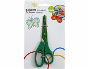 Topwrite Topwrite - Nůžky 13 cm se zvířecím potiskem (zelená / krokodýl)