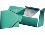 Esselte Folder s rohovou elastickou lepenkou A4 zelená (10K017D)