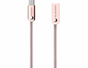 Somostel USB-A - USB-C USB kabel 1 m růžový (29028)