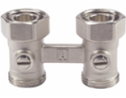 Honeywell Dvojitý uzavírací ventil pro kompaktní radiátory, 3/4 kuželové těsnění - V2495DX020