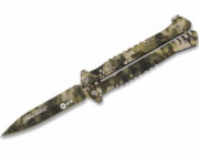 K25 Nůž motýl K25 02132 Balisong Sand Phyton univerzální