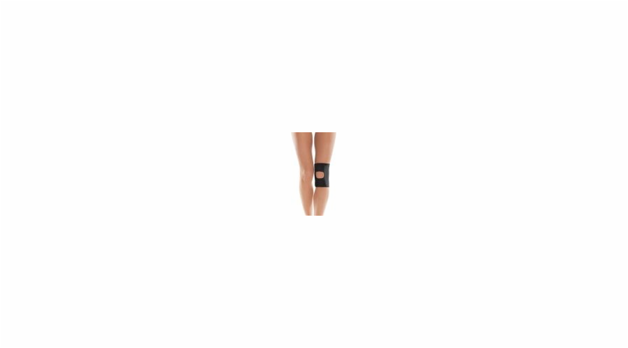 Ortéza na kolena TOROS-GROUP s otevřenou čéškou, černá, velikost 3