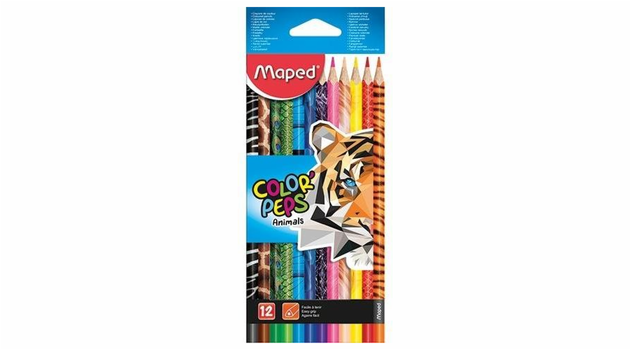 Pastelky Maped Colorpeps Animal 12 barev MAPED