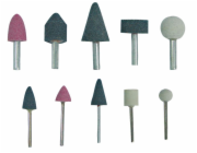 Mega Brusné kameny, stopka 3 a 6 mm, sada 10 kusů. (44910)