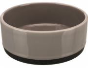 Trixie Keramická miska s gumovým podstavcem, 0,4 l/o 12 cm, šedá