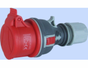 Elektromet Přímá přenosná zásuvka TWIST GPP-16/4 červená 4P 16A 400V (921871)