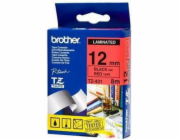 Brother páska TZE-431 12mm (červená na černé)